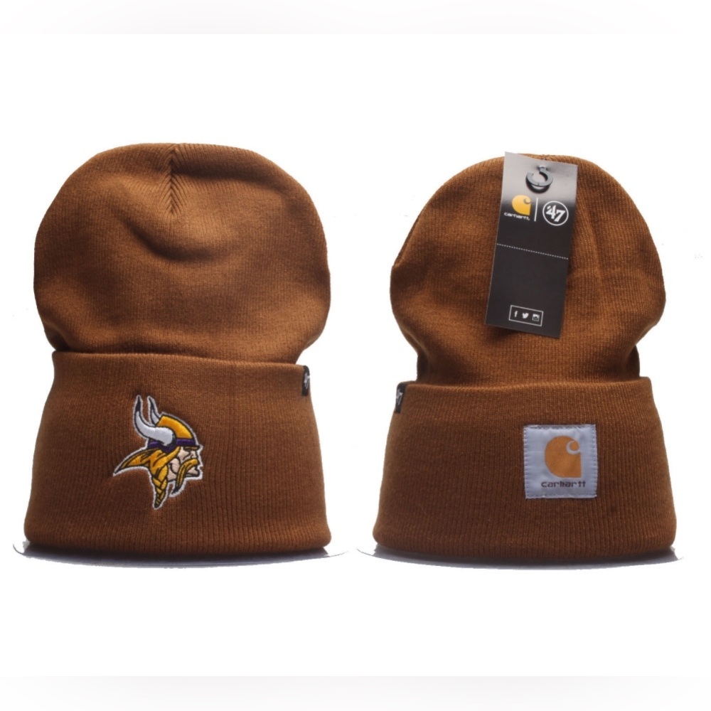 Brand New Carhartt '47 Minnesota Vikings Adult Unisex Beanie Football Hat OSFM